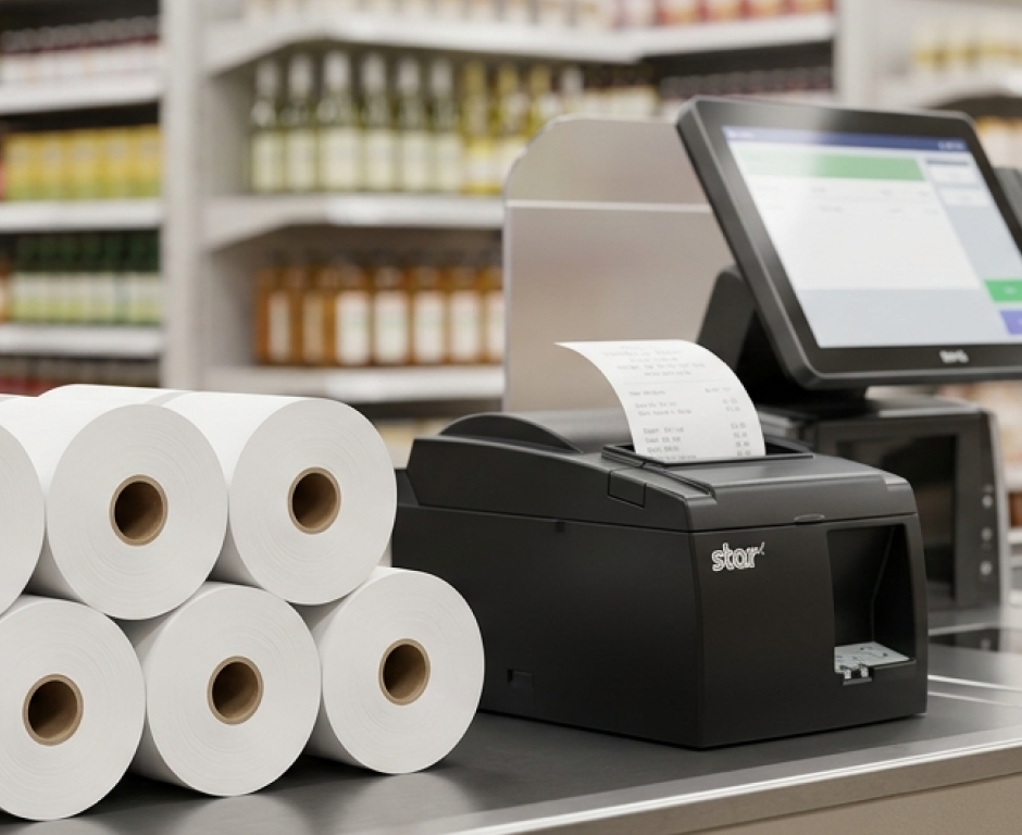 Papel térmico y rollos POS